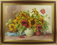 Sonnenblumen 30x40 mit Folienprgung