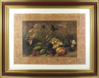 Stillleben Obst und Schmetterlinge 30x40