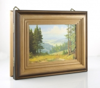 Key box 20x25 cm as wooden with fine art print