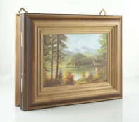 Key box 20x25 cm as wooden with fine art print