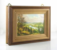 Key box 20x25 cm as wooden with fine art print