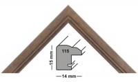 wooden moulding 115 NOCE