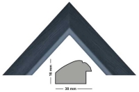 wooden moulding 464-NERO