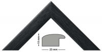 wooden moulding 272-NERO